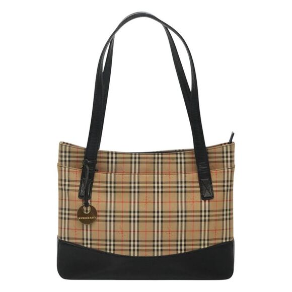 Burberry Nova Check Beige Canvas Tote Bag (Pre-Owned) - Picture 1 of 16